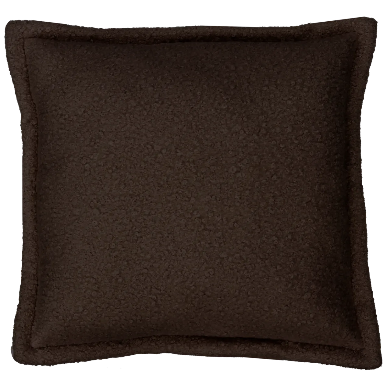 Sierkusssen bouclé dark chocolate 54x54 cm