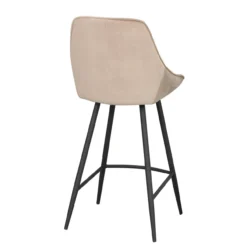 Sierra velvet barkruk beige - 67 cm