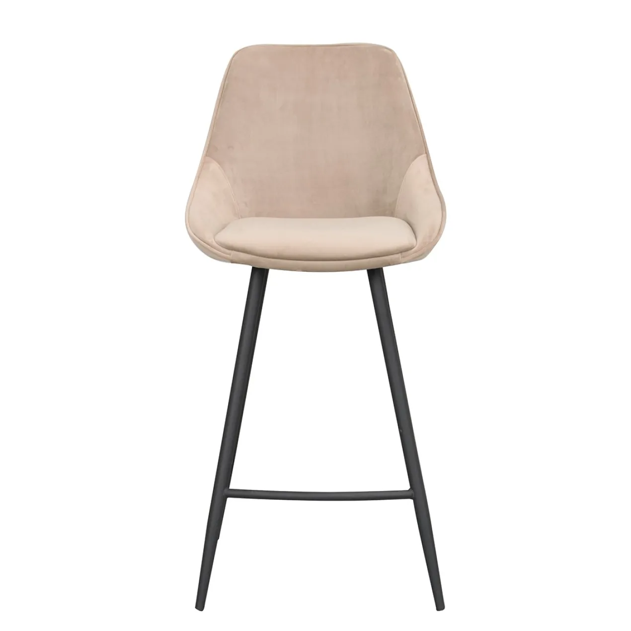 Sierra velvet barkruk beige - 67 cm