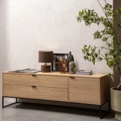 Silas tv meubel 180 cm eiken decor [fsc]