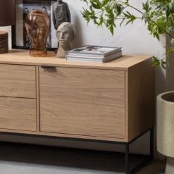 Silas tv meubel 180 cm eiken decor [fsc]