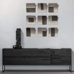 Silas tv meubel 180 cm essen blacknight [fsc]