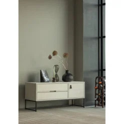 Silas tv meubel 120 cm grenen dust [fsc]