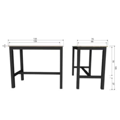 Silas tv meubel 120 cm grenen dust [fsc]