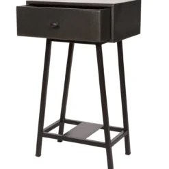 Skybox sidetable mangohout/metaal zwart
