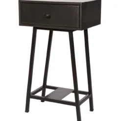 Skybox sidetable mangohout/metaal zwart