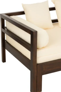Slaapbank Carry Donkerbruin/Beige