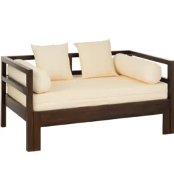 Slaapbank Carry Donkerbruin/Beige