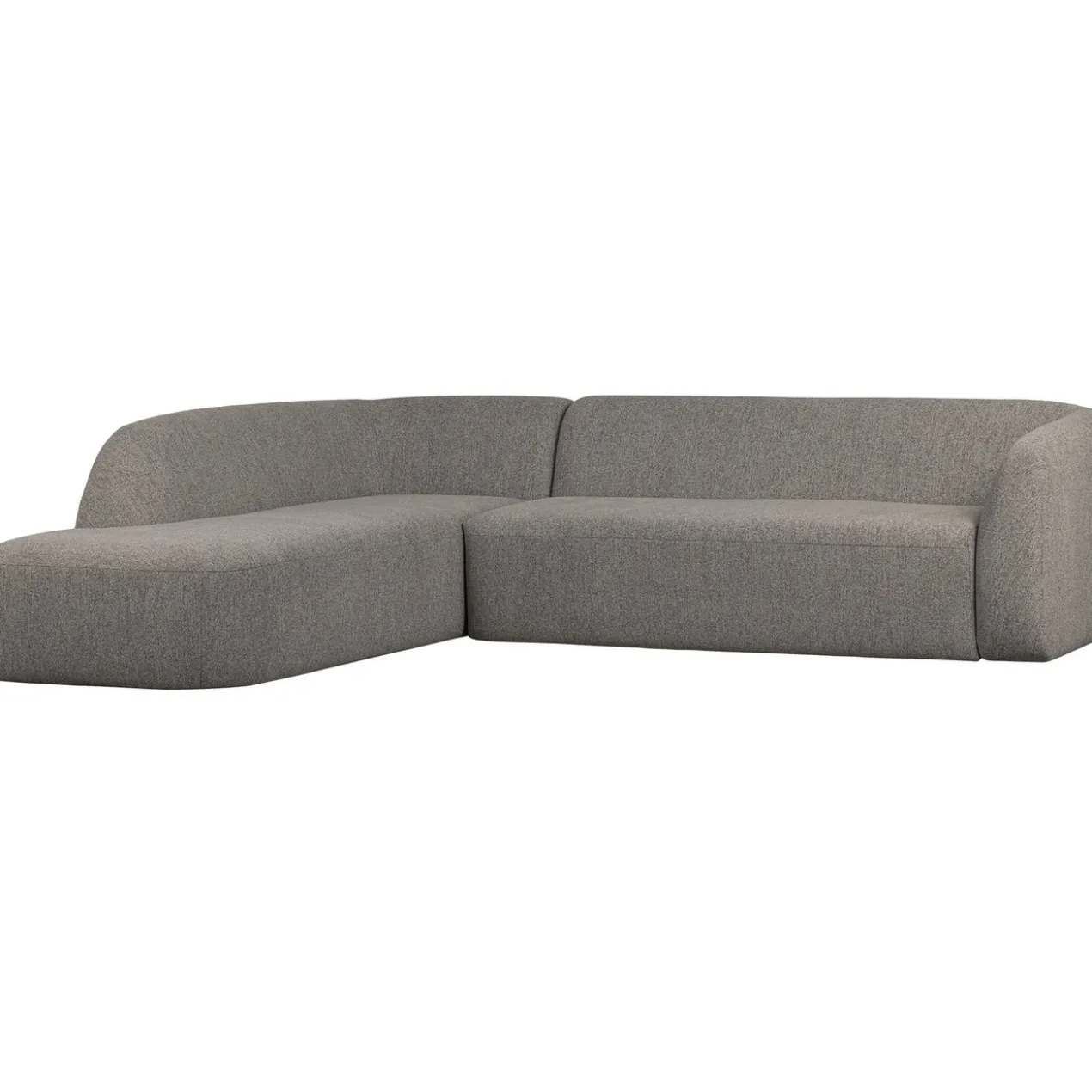 Sloping hoekbank links grijs melange