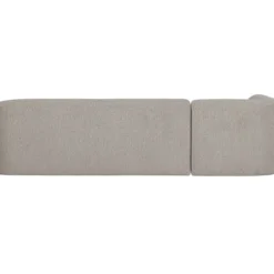 Sloping hoekbank links off white melange