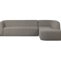 Sloping hoekbank rechts grijs melange