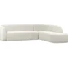 Sloping hoekbank rechts pearl melange