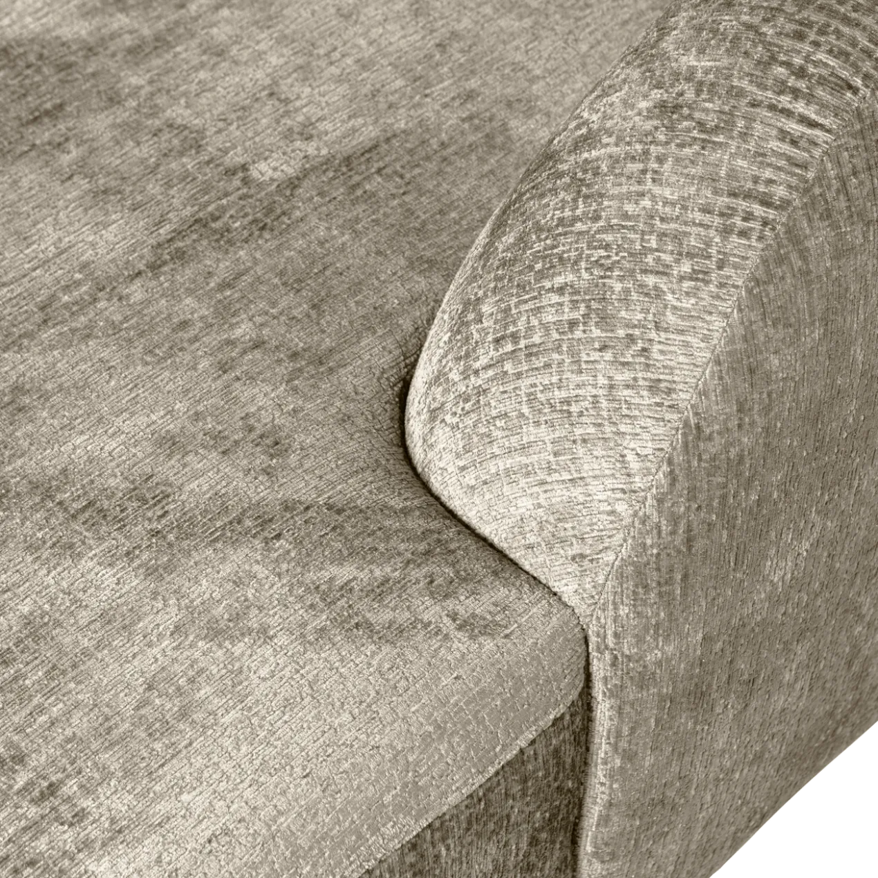 Sloping hoekbank rechts structure velvet wheatfield