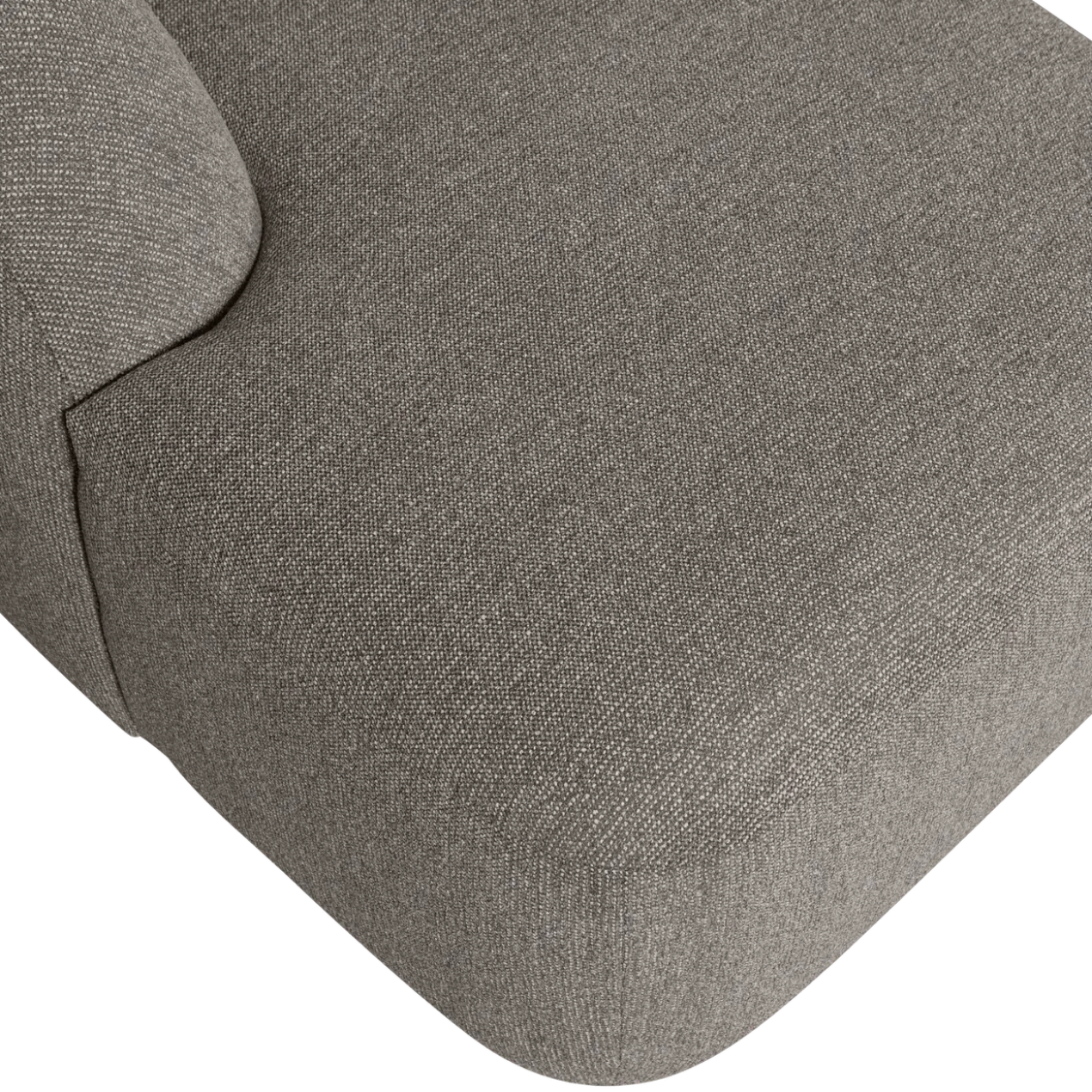 Sloping u-vorm bank grijs melange