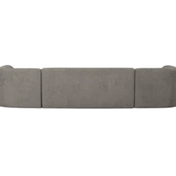 Sloping u-vorm bank grijs melange