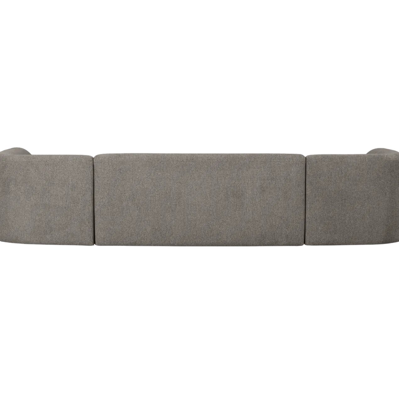 Sloping u-vorm bank grijs melange