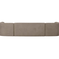 Sloping u-vorm bank lichtbruin melange