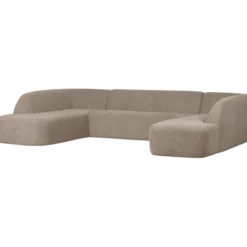 Sloping u-vorm bank naturel melange