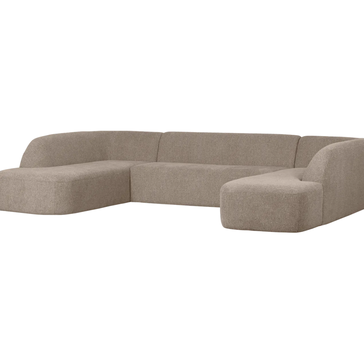Sloping u-vorm bank naturel melange