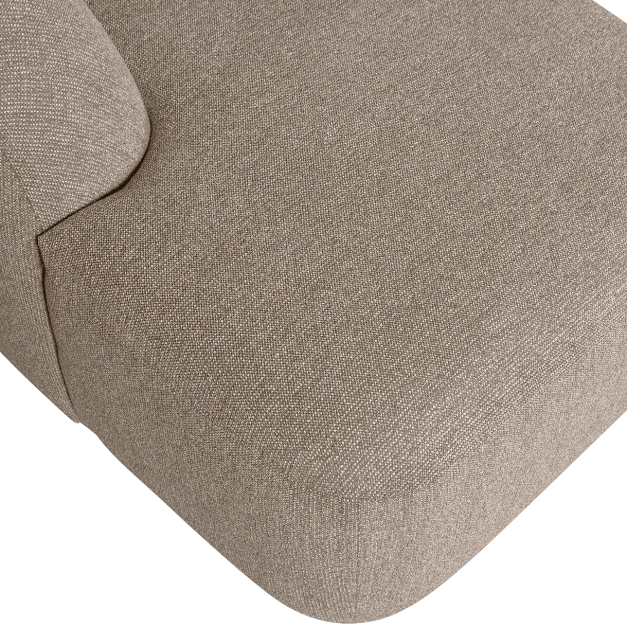 Sloping u-vorm bank naturel melange