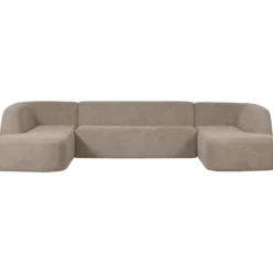 Sloping u-vorm bank naturel melange
