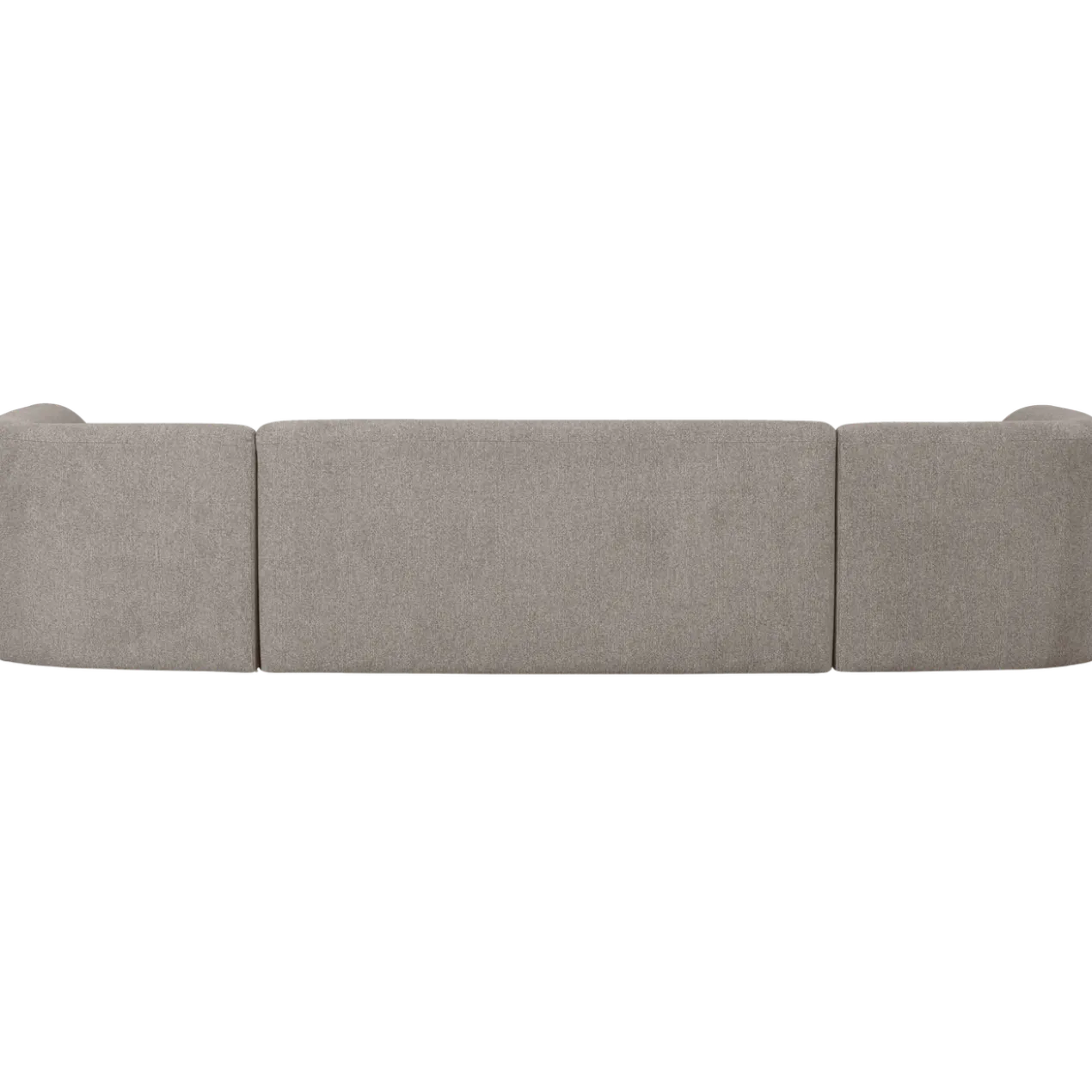 Sloping u-vorm bank off white melange