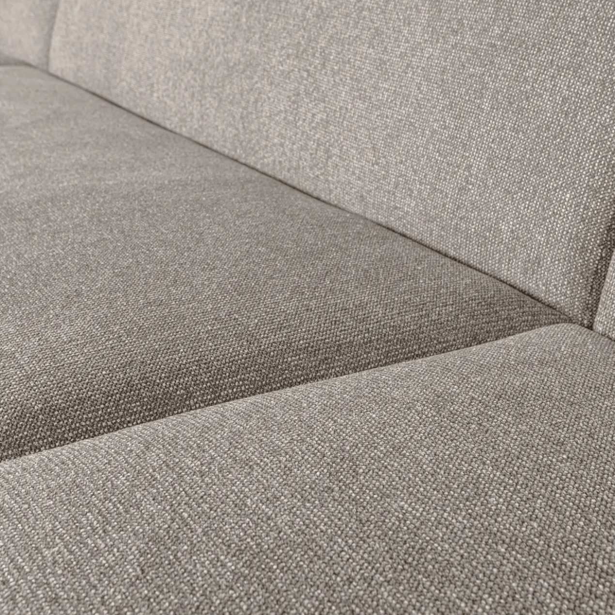 Sloping u-vorm bank off white melange