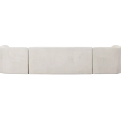Sloping u-vorm bank pearl melange