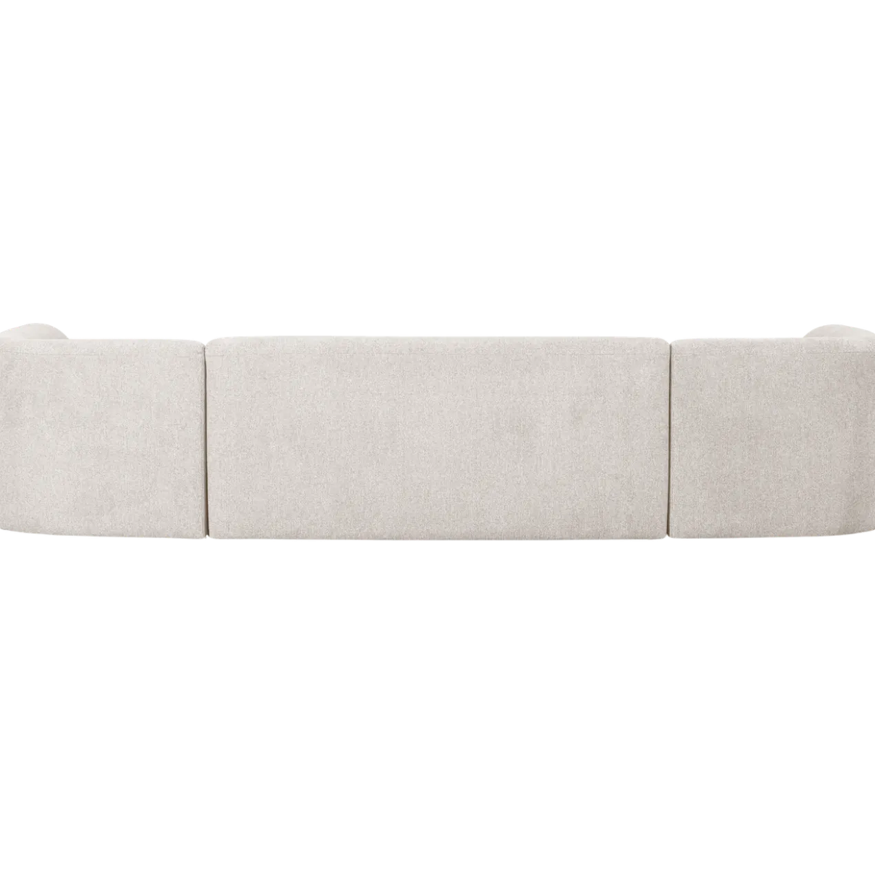 Sloping u-vorm bank pearl melange