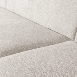 Sloping u-vorm bank pearl melange