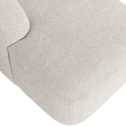 Sloping u-vorm bank pearl melange