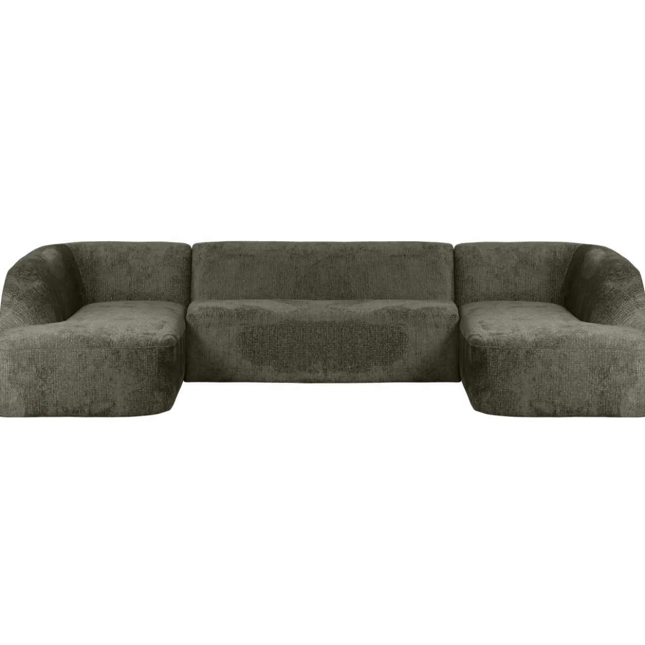 Sloping u-vorm bank structure velvet frost