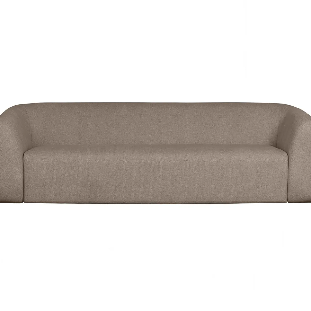 Sloping 3-zits bank lichtbruin melange