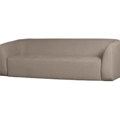 Sloping 3-zits bank lichtbruin melange