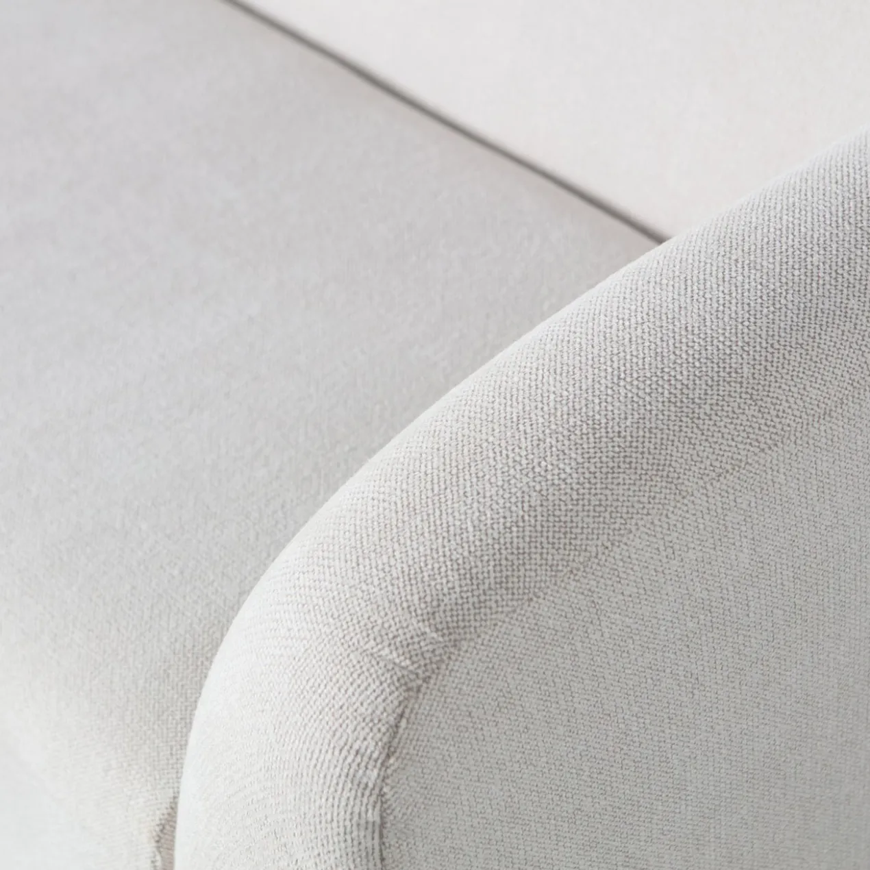 Sloping 3-zits bank pearl melange