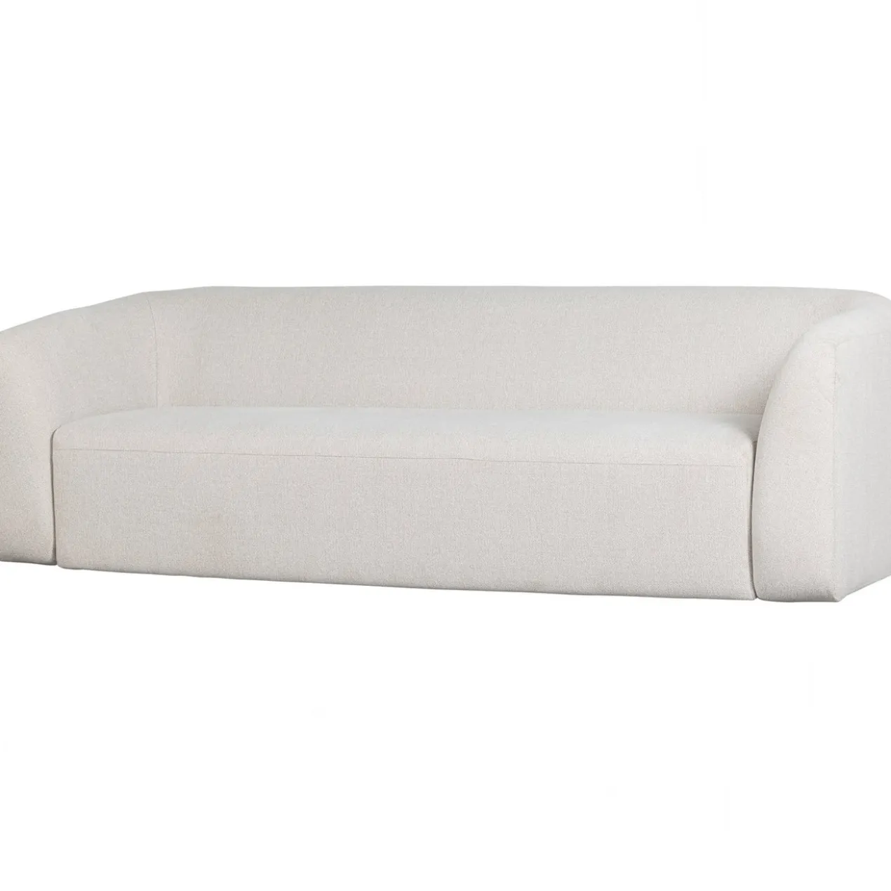 Sloping 3-zits bank pearl melange