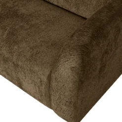 Sloping 3-zits bank structure velvet brass