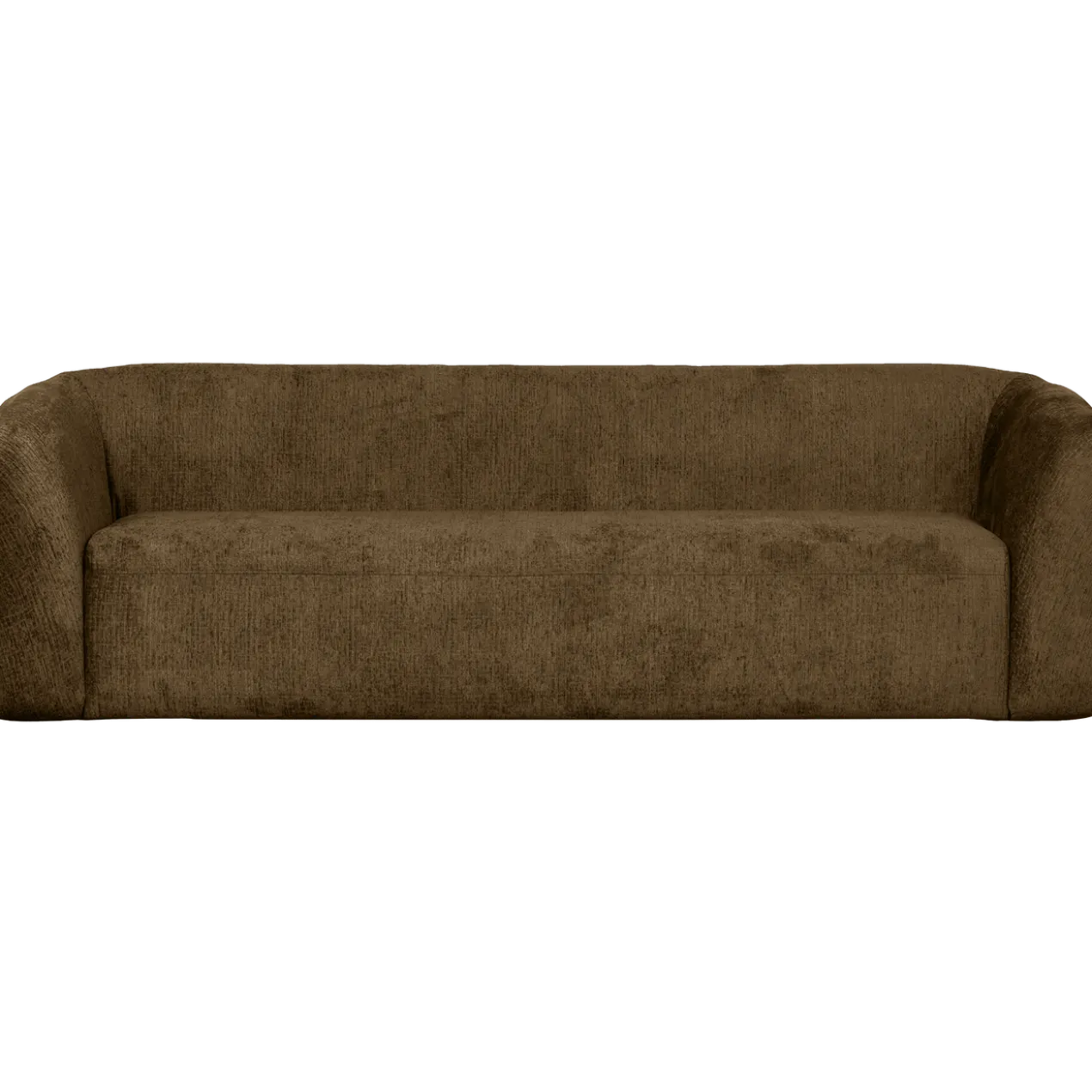 Sloping 3-zits bank structure velvet brass