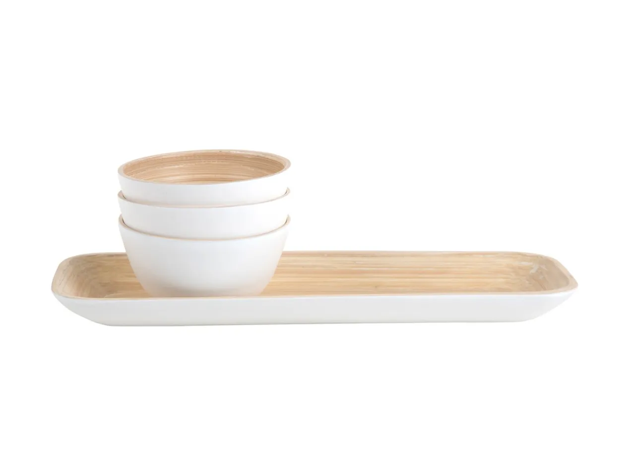 Snack set Puro bamboo white
