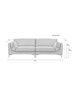 Sofa balcony 3-seater beige