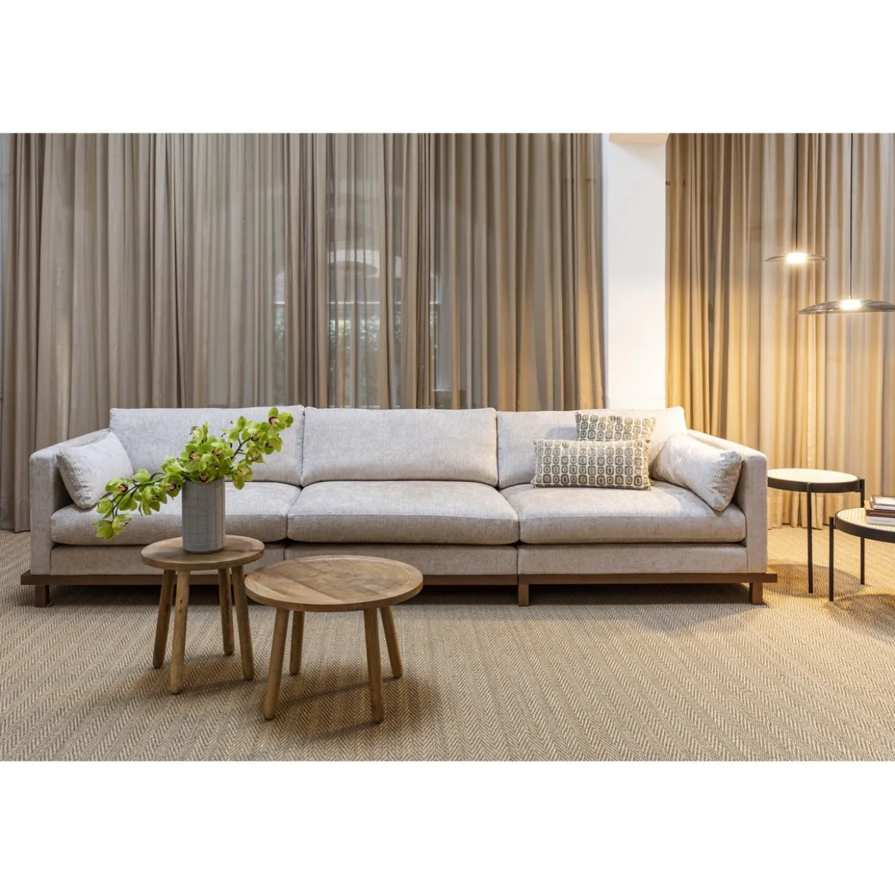 Sofa blossom 4,5-seater sand