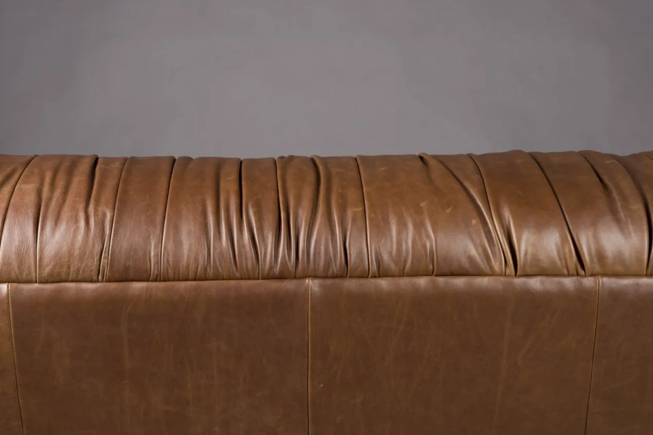 Sofa Douglas Wax Leather Cognac