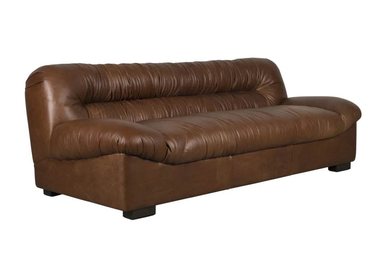 Sofa Douglas Wax Leather Cognac