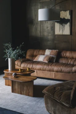 Sofa Douglas Wax Leather Cognac