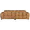 Sofa hackman 3-seater leather cognac