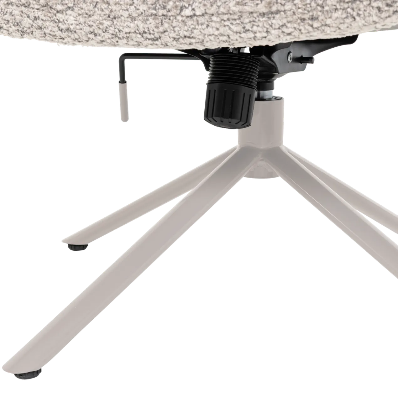 Soren verstelbare draaifauteuil wollig grijs