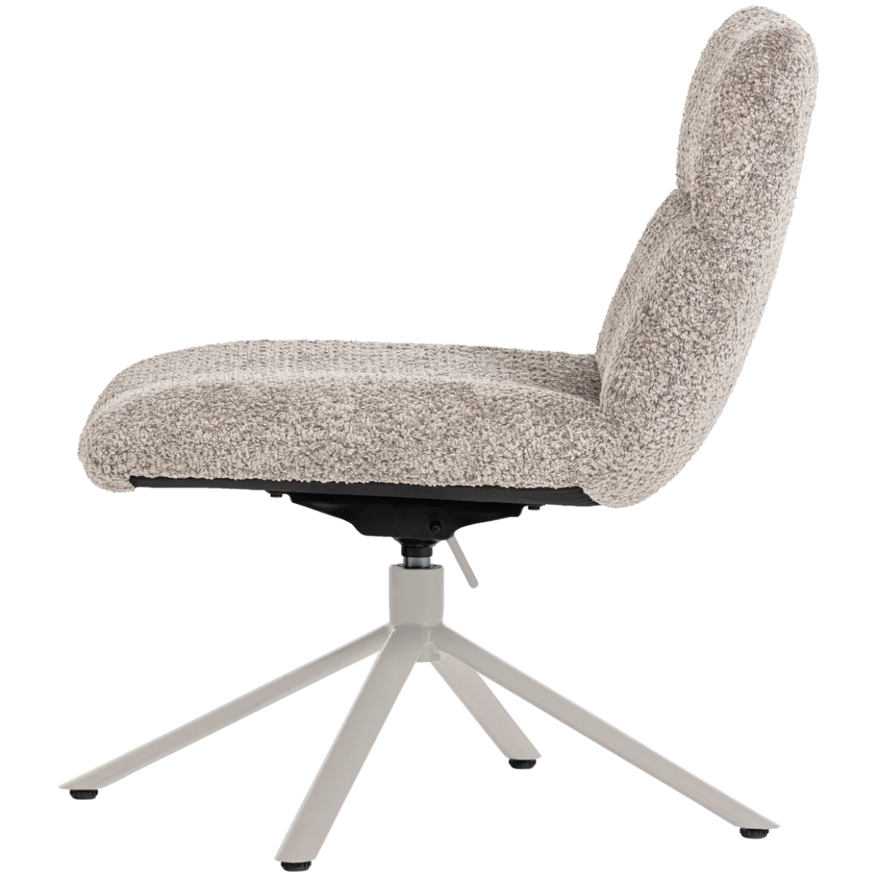 Soren verstelbare draaifauteuil wollig grijs