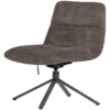 Soren verstelbare draaifauteuil wollig bruin