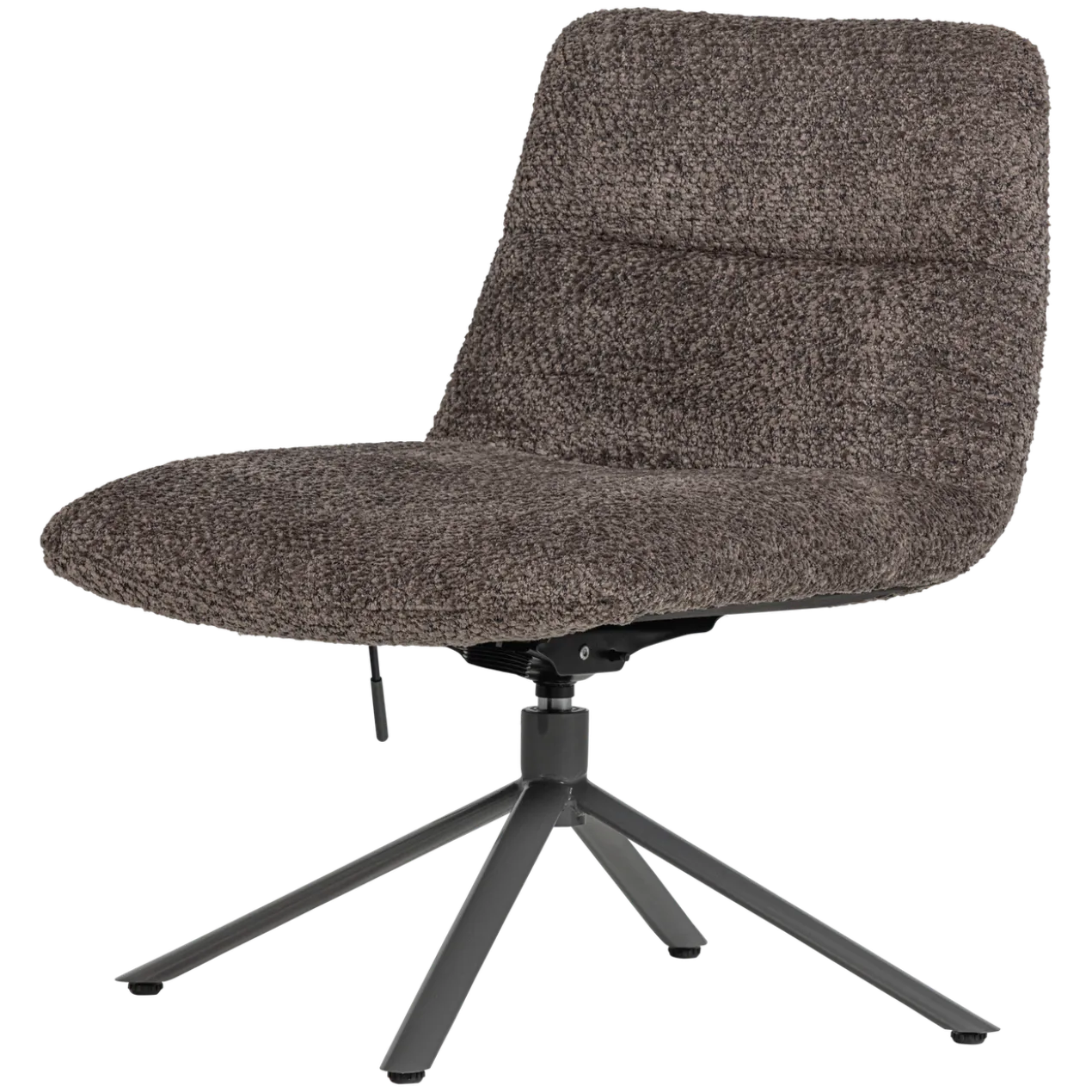 Soren verstelbare draaifauteuil wollig bruin