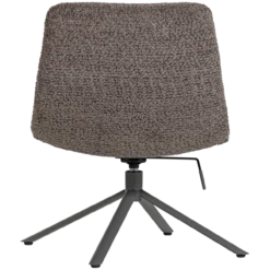 Soren verstelbare draaifauteuil wollig bruin